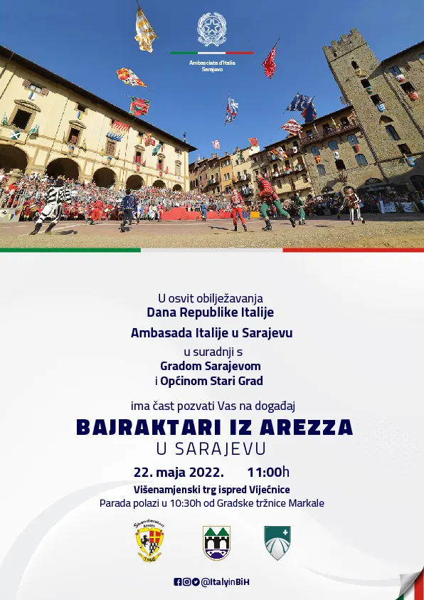 Gli Sbandieratori di Arezzo in Sarajevo, image 3 of 10
