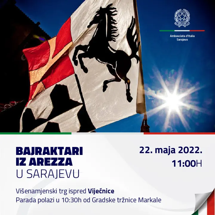 Gli Sbandieratori di Arezzo in Sarajevo, image 5 of 10