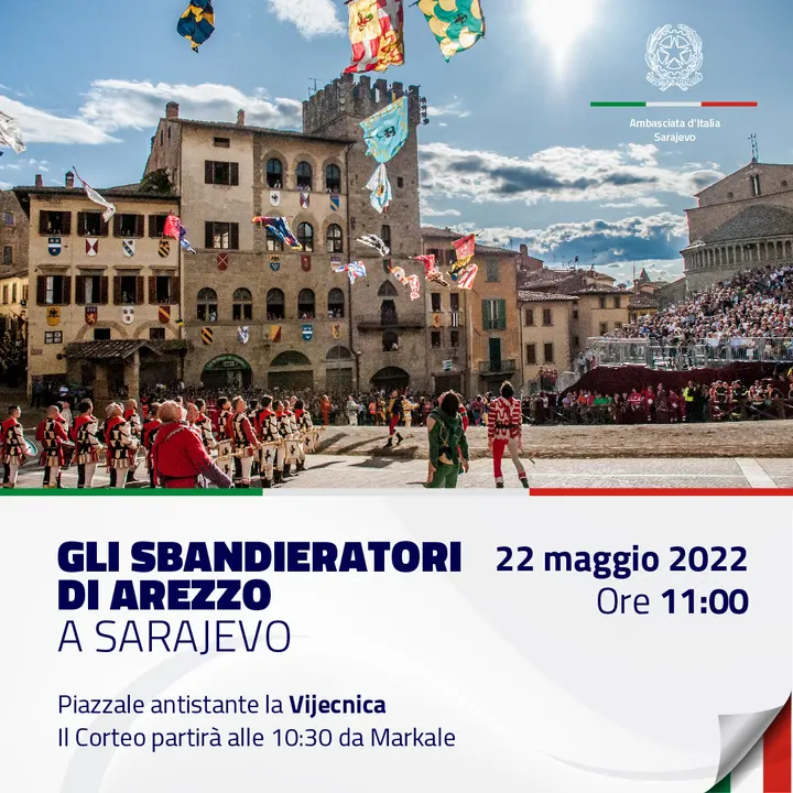 Gli Sbandieratori di Arezzo in Sarajevo, image 6 of 10