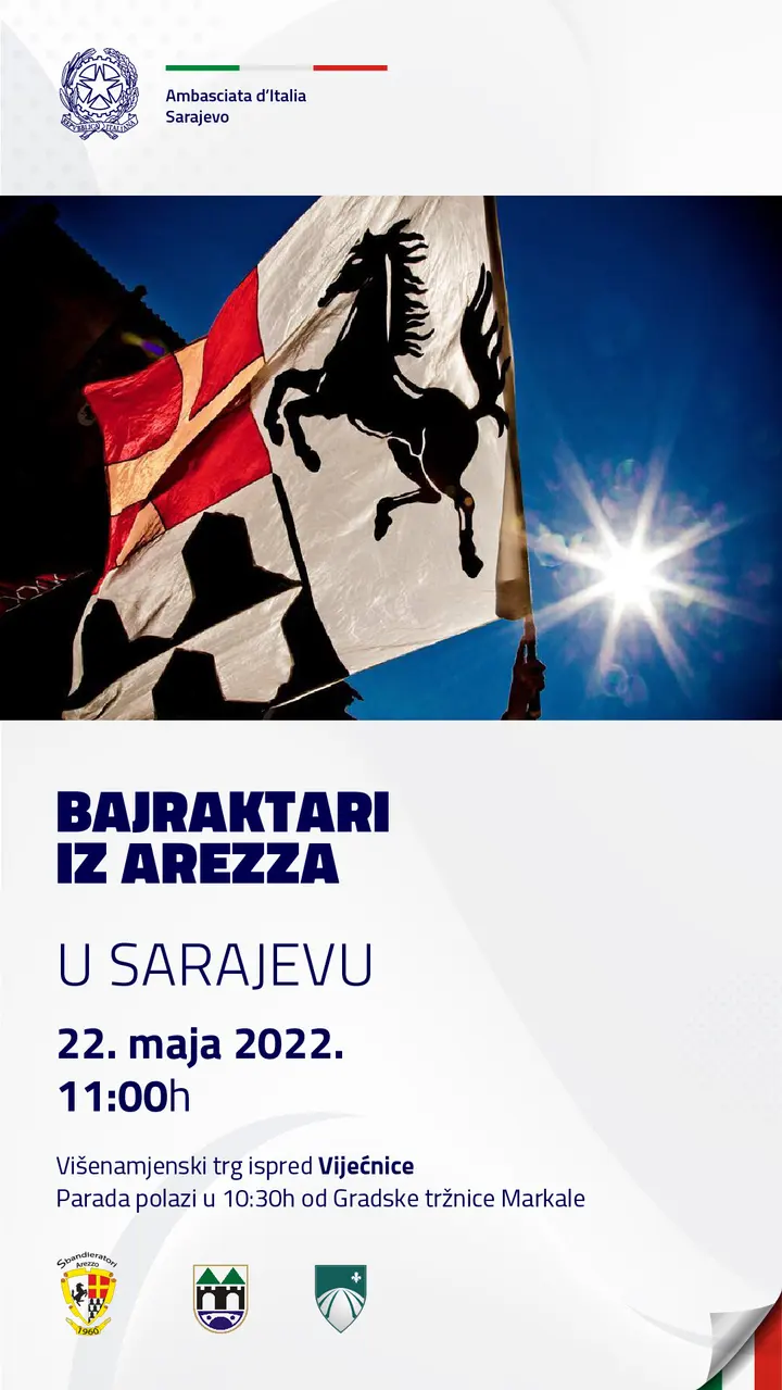 Gli Sbandieratori di Arezzo in Sarajevo, image 7 of 10