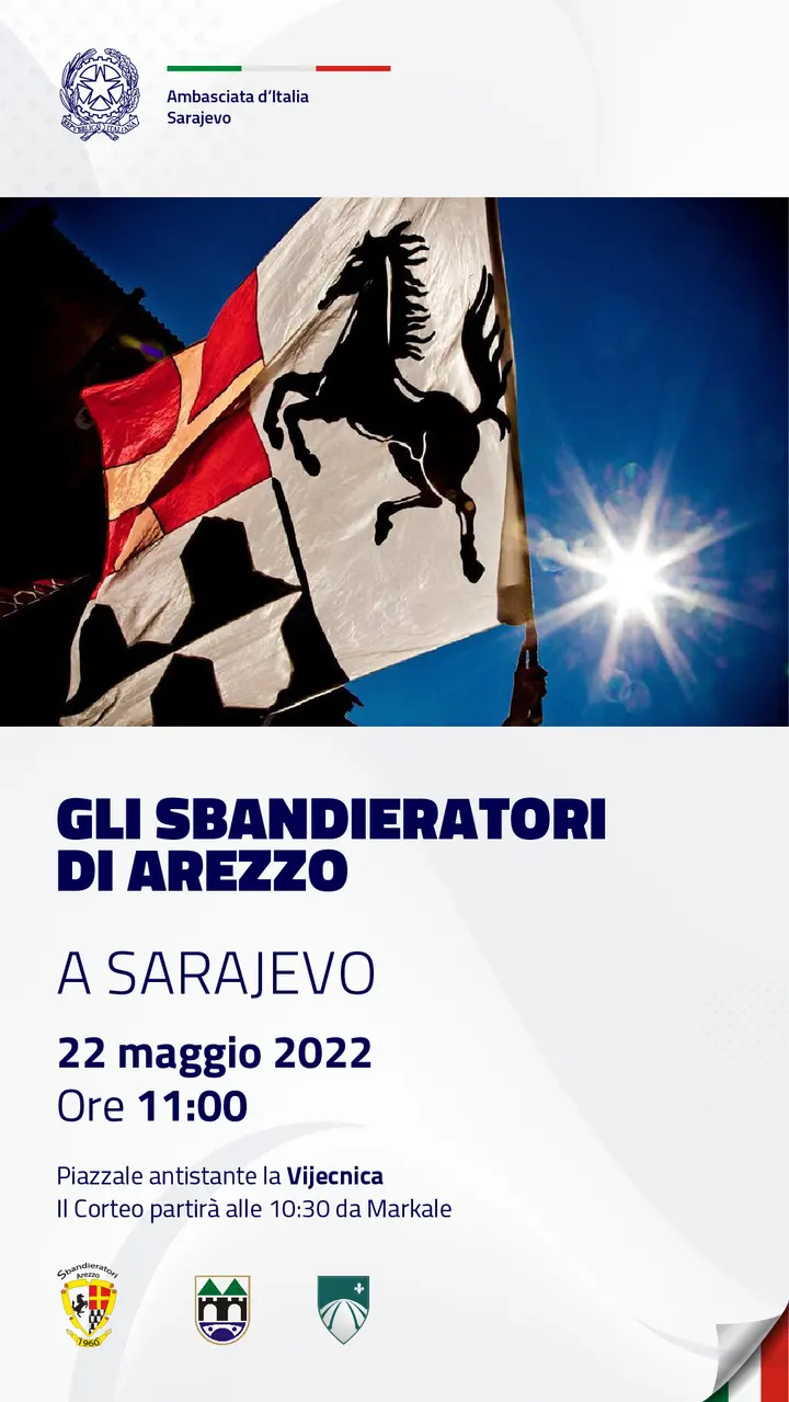 Gli Sbandieratori di Arezzo in Sarajevo, image 8 of 10