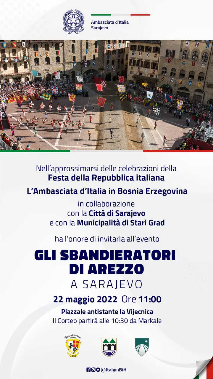 Gli Sbandieratori di Arezzo in Sarajevo, image 10 of 10